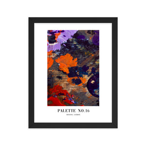 Framed Abstract Palette No. 16