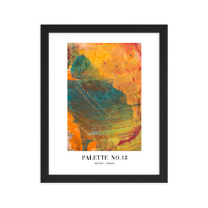 Framed Abstract Palette No. 18