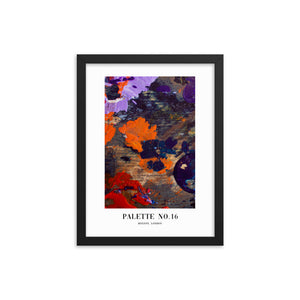 Framed Abstract Palette No. 16