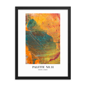 Framed Abstract Palette No. 18