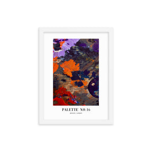 Framed Abstract Palette No. 16