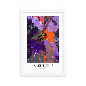 Framed Abstract Palette No. 17