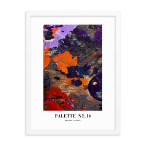 Framed Abstract Palette No. 16