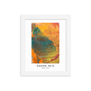 Framed Abstract Palette No. 18